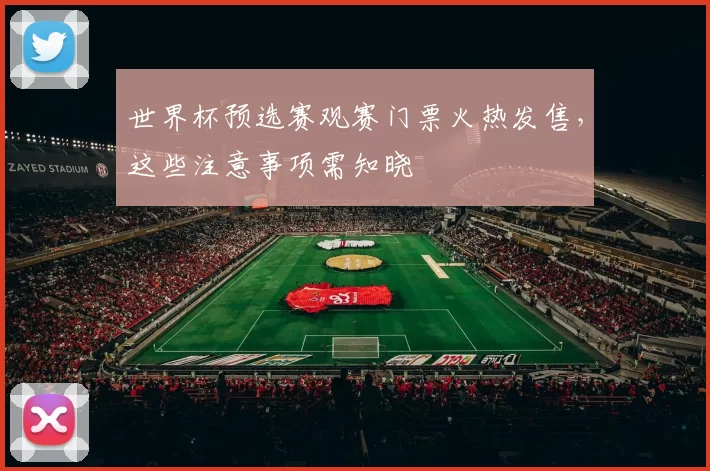 世界杯预选赛观赛门票火热发售，这些注意事项需知晓