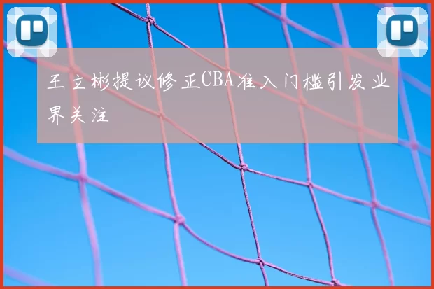 王立彬提议修正CBA准入门槛引发业界关注