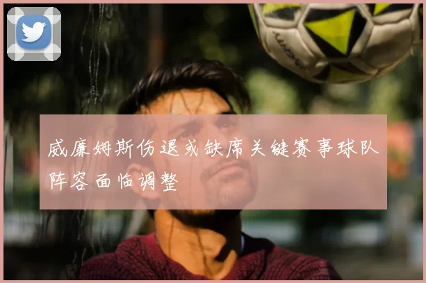 威廉姆斯伤退或缺席关键赛事球队阵容面临调整